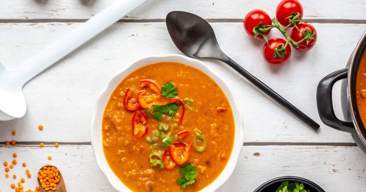 Rote Linsensuppe: Veganes Rezept